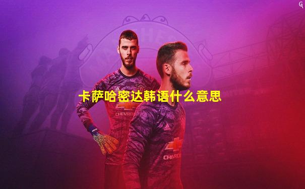 卡萨哈密达韩语什么意思